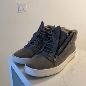 Russel Park Faux Fur Designer Sneakers